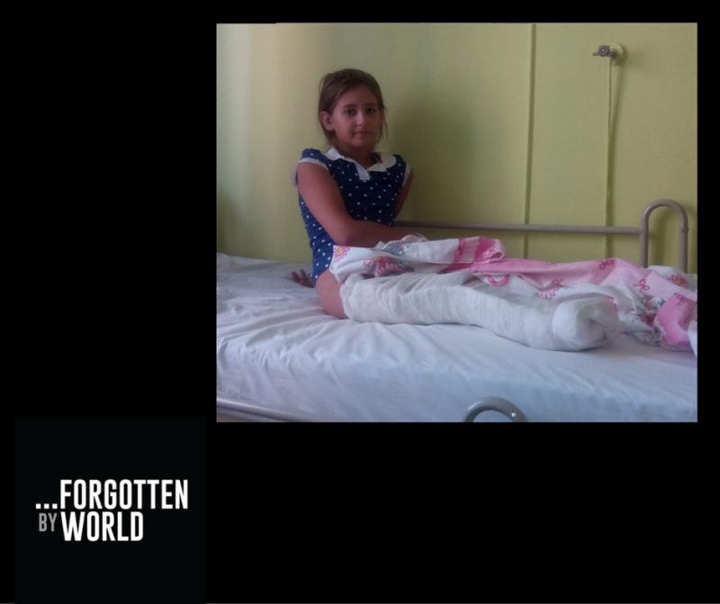 Natasza - dziewczynka ranna i osierocona podczas wojny na Ukrainie