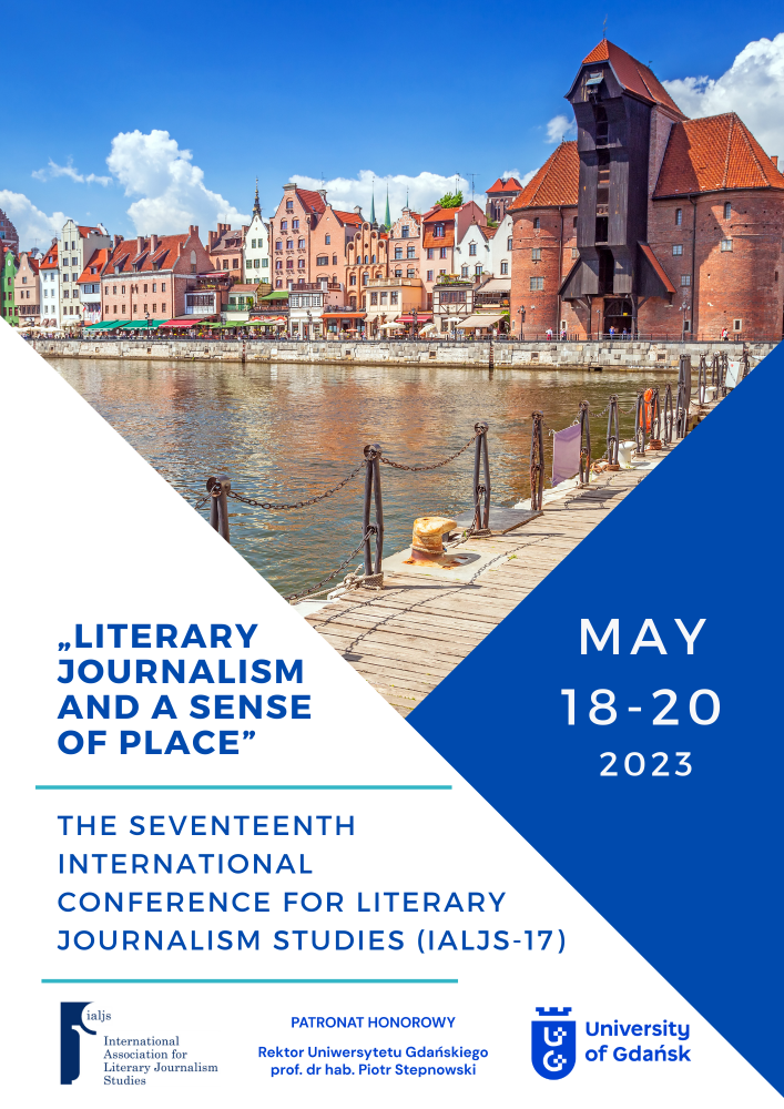 Literary Journalism and a Sense of Place plakat