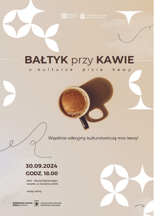 Bałtyk przy kawie plakat