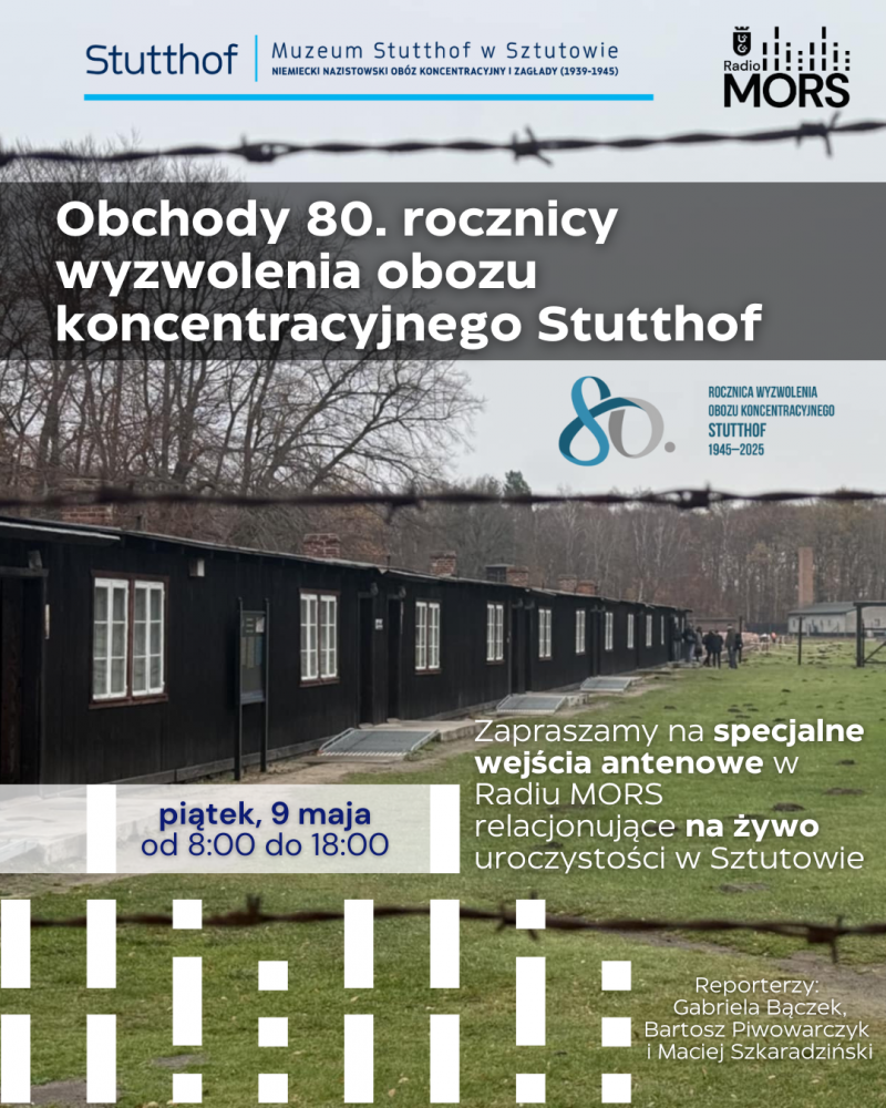 Obchody 80. rocznicy wyzwolenia obozu Stutthof plakat
