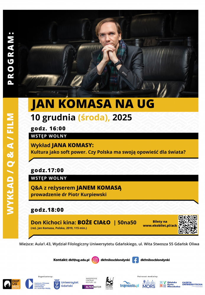 Jan Komasa na UG baner