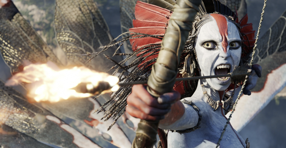 Kadr z&nbsp;filmu Avatar: Ogień i&nbsp;popiół