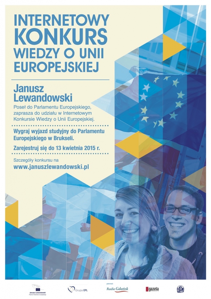 Plakat konkursu wiedzy o UE