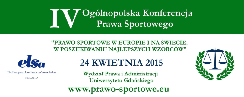 Baner IV Ogólnopolskiej Konferencji Prawa Sportowego