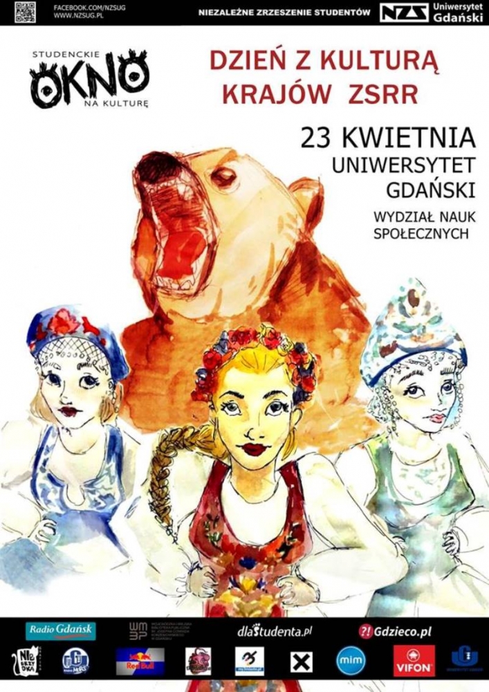 Plakat Dnia Kultury Krajów ZSRR