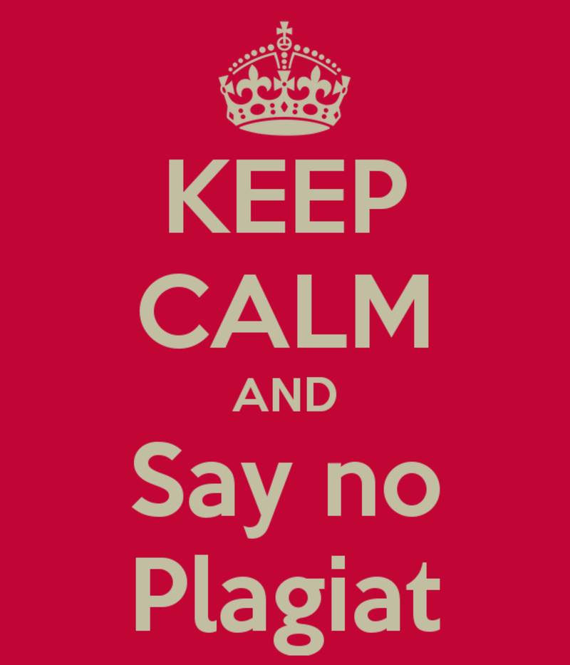 Say no plagiat