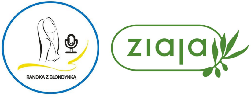 Logo programu Randka z Blondynką oraz logo firmy Ziaja