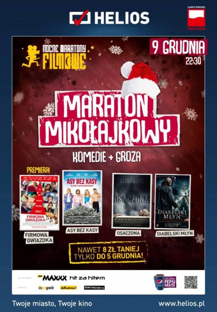 Plakat Maratonu Mikołajkowego
