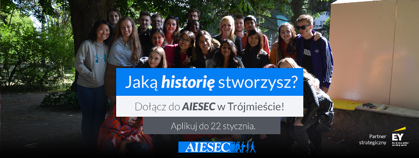 Baner rekrutacji do AIESEC
