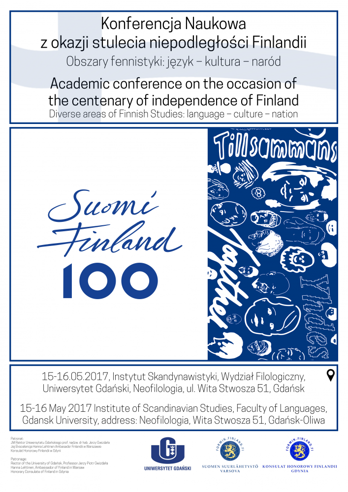 Plakat konferencji - 100 lat Finlandii