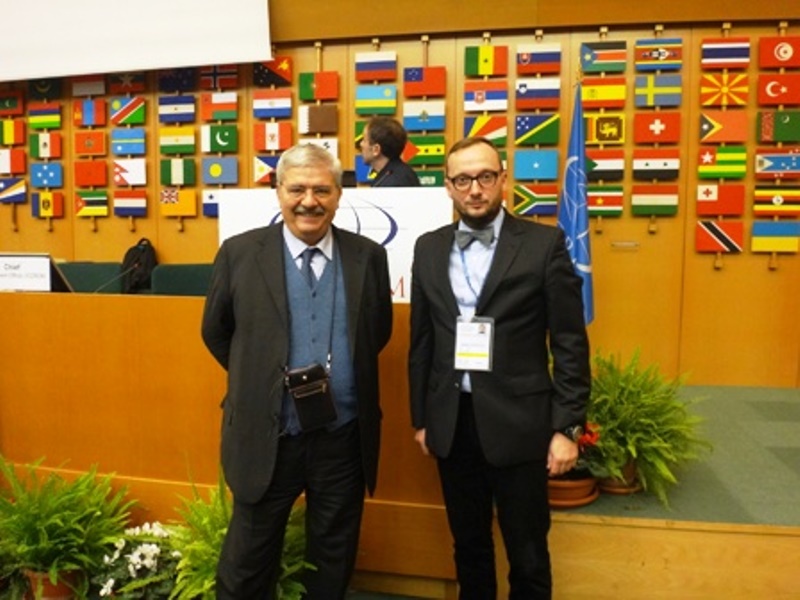 Profesor Kamil Zeidler z Dyrektorem Generalnym ICCROM Stefanem De Caro