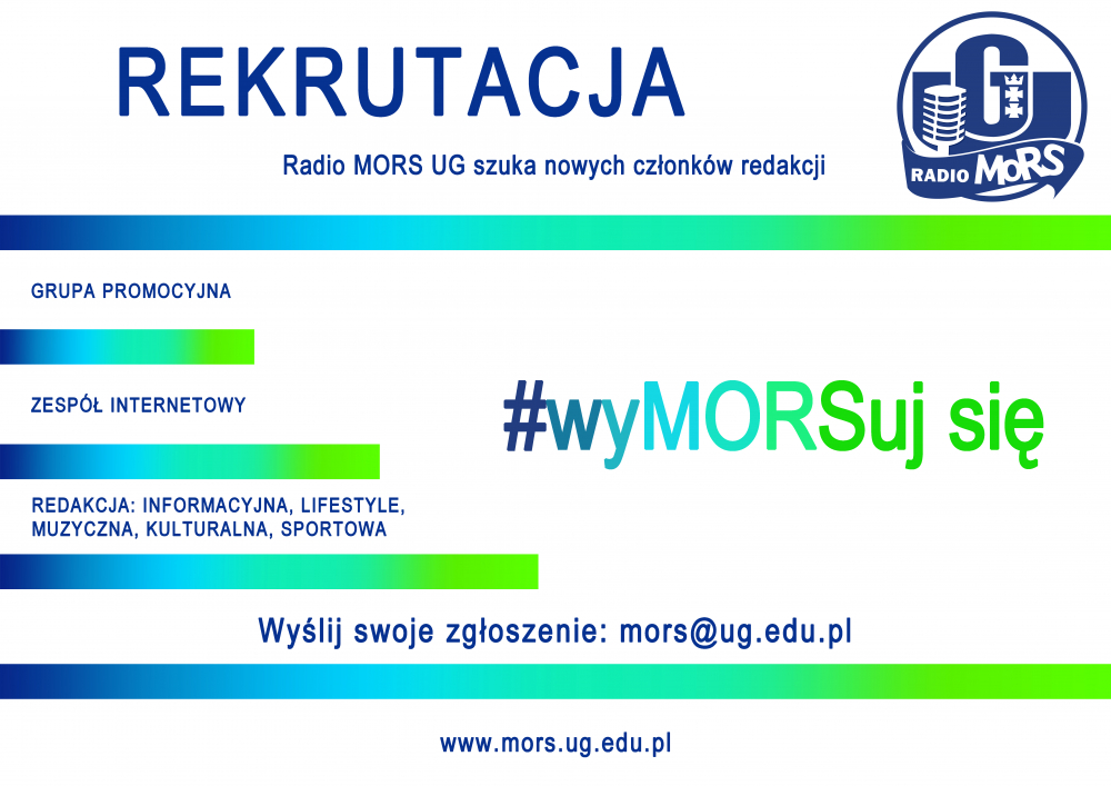 Plakat rekrutacja Radia MORS UG