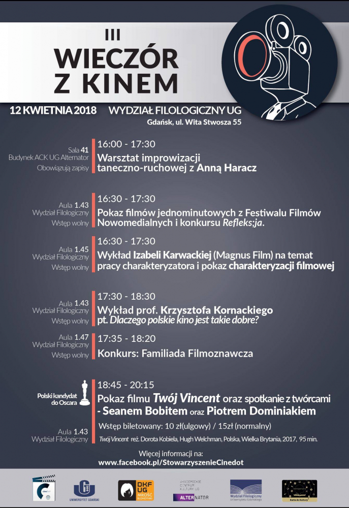 III wieczor z kinem plakat