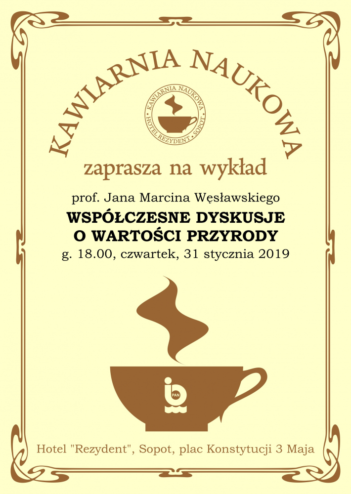 plakat kawiarnia naukowa