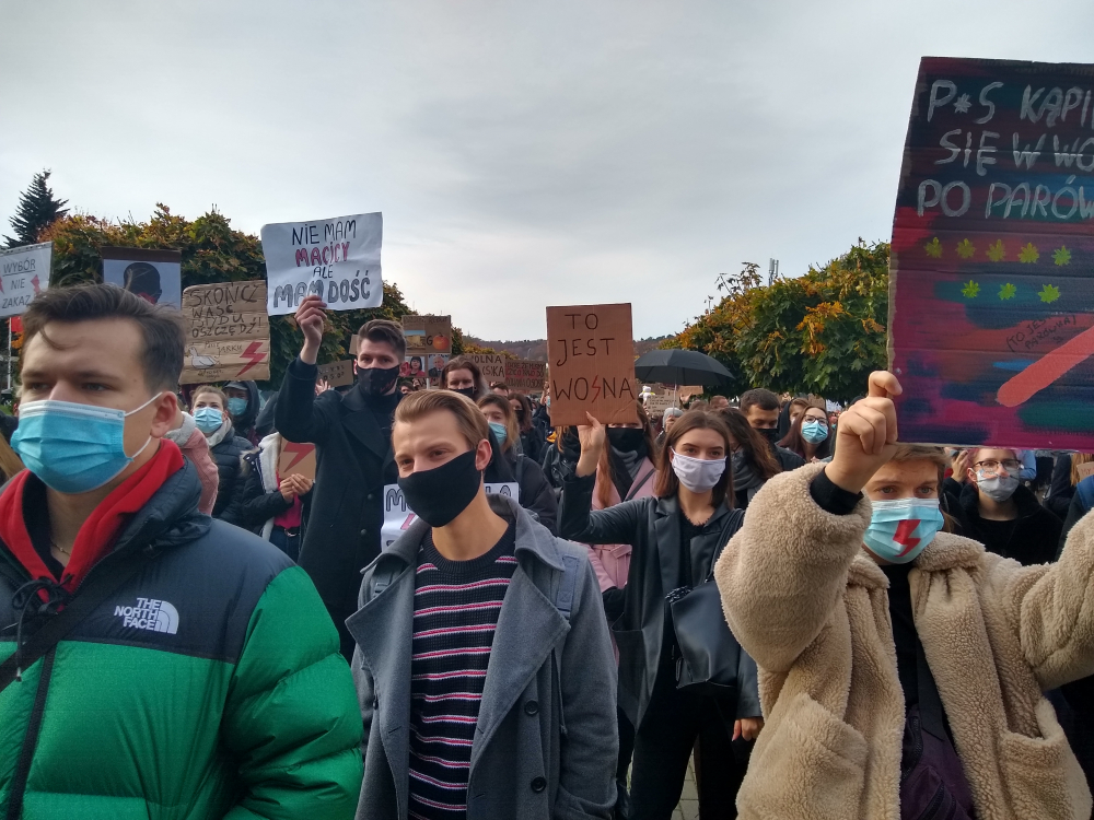 Studencki protest na kampusie UG Fot. Maciej Goniszewski