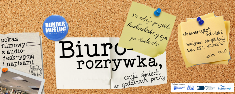 Biuro - rozrywka, czyli śmiech w godzinach pracy - pokaz filmowy z audiodeskrypcją