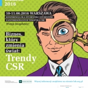 Plakat konferencji Trendy CSR
