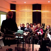 Szkolenie w studiu radiowym Radia MORS Fot Marta Demartin