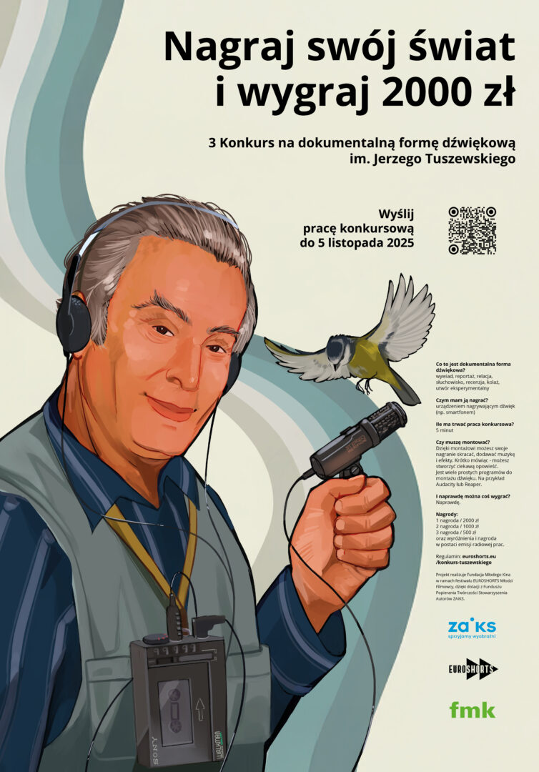 Konkurs na dokumentalną formę dźwiękową im. Jerzego Tuszewskiego plakat