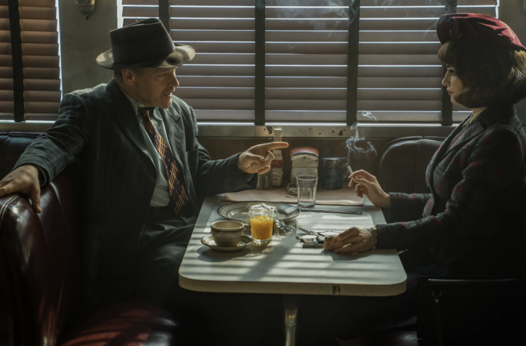 Kadr z filmu Panna młoda! Mężczyzna i kobieta w amerykańskim barze