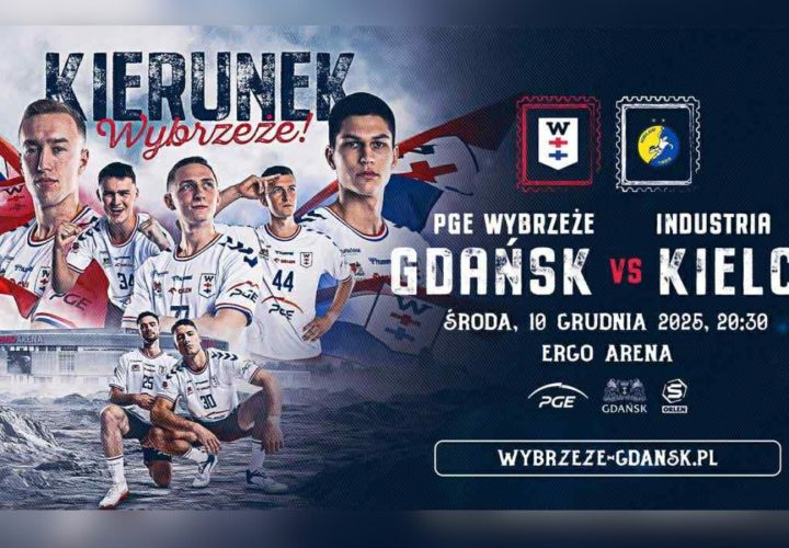 Plakat meczu PGE Wybrzeże Gdańsk vs Industria Kielce