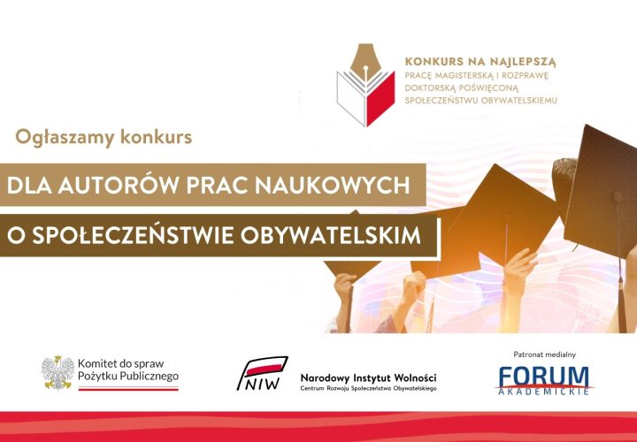 Baner informujący o konkursie