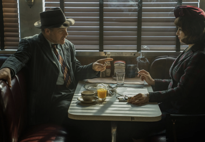 Kadr z filmu Panna młoda! Mężczyzna i kobieta w amerykańskim barze