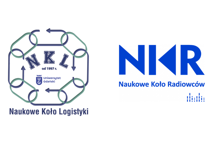 Logo Naukowego Koła Logistyki oraz Naukowego Koła Radiowców